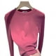 thumbnail image 5 of Camisa de manga larga de polar para mujer y de invierno con forro polar grueso y cuello medio alto, 5 of 6