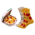 thumbnail image 2 of Calcetines de pizza de dibujos animados, accesorios de disfraz para niñas, niños, papá, damas Soledad Calcetines Pizza, 2 of 10