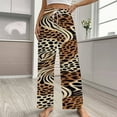 thumbnail image 2 of Animal Cheetah Print Pajama Pants Breathable with Pockets Pajamas For Lady Vintage Sleeping Pants Bedroom Homewear, 2 of 6