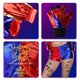 thumbnail image 5 of Disfraz de Quinn suicida para niñas, chaqueta con costuras de Harley, pantalones cortos, camisa, guantes, accesorios, disfraz de Halloween para Purim del equipo infantil, 5 of 5