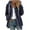 Navy, variant on Dvprdro Women's Fashion Warm Winter Zipper-Neck Casual Long Sleeve Hooded Coat Outwear