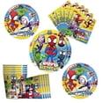 thumbnail image 2 of Decoración de cumpleaños de Spidey y sus increíbles amigos, suministros para fiestas, vasos de papel, platos, servilletas, vajilla, manteles, globos para niños, 2 of 5