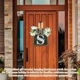 thumbnail image 4 of CNKOO Family Last Name Sign Letter Wreath Wedding Gift Custom First Names Established Sign Monogram Door Hanger(H), 4 of 6