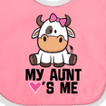 thumbnail image 4 of Inktastic My Aunt Loves Me Girl Cow Girls Baby Bib, 4 of 4