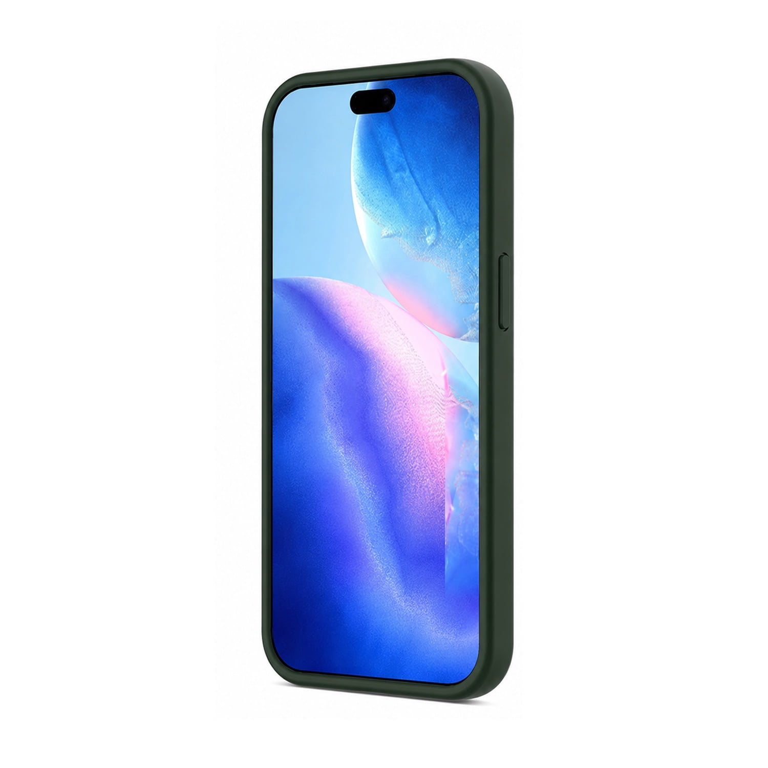 Wireless Charging Compatible Silicone Case for iPhone 17 Pro Max - Green