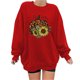 thumbnail image 1 of Blusa holgada de manga larga con estampado de otoño para mujer, suéter informal con cuello redondo, Tops, sudadera Fridja  fjkfkj7098, 1 of 4