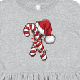 thumbnail image 4 of Inktastic Red and White Candy Cane Santa Christmas Funny Xmas Lights Girls Toddler Dress, 4 of 5
