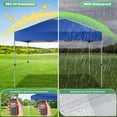 thumbnail image 4 of Hoteel Canopy 10x10 Pop Up Canopy Tent 1-Button Push Easy up Outdoor Canopy Instant Portable Commercial Shelter Waterproof UPF50+ Gazebo with Reflective Strip, Air Vent & 4 Sandbags, Dark Blue, 4 of 7