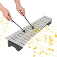 thumbnail image 4 of 15-Note Xylophone Glockenspiel Wooden Base Aluminum Bars with Mallets Percussion Musical Instrument Gift with Carrying Bag, 4 of 4