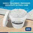 thumbnail image 5 of Puri Tech Sodium Dichlor Chlorine Shock Granules for Sanitizing Hot Tubs and Spas – Fast-Acting, pH Balanced Sanitizer - 56% Available Chlorine, 99% Sodium-Dichlor-20 Pound, 5 of 7