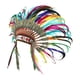 thumbnail image 3 of Tocados Indios con Plumas Artificiales Diadema de Disfraz Banda para el Cabello Accesorio de Carnaval Material de Tela y Plumas Adecuado para Fiestas Temáticas Festivales Fotografía, 3 of 8