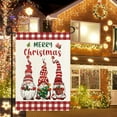 thumbnail image 6 of Gnome Merry Christmas Garden Flags for Outside, Cute Gnomes Winter Welcome Yard Flag, Burlap Seasonal Winter Christmas Holiday Flag 12.5x18 Double Sided for Yard Lawn Farmhouse Decor, 6 of 6