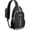 Black, variant on WATERFLY Unisex Anti Theft RFID Blocking Travel Sling CrossBody Shoulder Chest Bag,Black