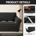thumbnail image 6 of CJC 100% Waterproof Couch Cover Dual Waterproof Chair Cover Sofa Cover Stretch Jacquard Sofa Slipcover Furniture Protector for Kids, Pets（4 colors）, 6 of 9