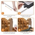 thumbnail image 7 of LAMIRO Extra Wide Retractable Nylon Mesh Pet Gate with 2 Stretchable Poles,Expands to 70.9" Wide,Mesh Baby Gate,Retractable Pet Gate, 7 of 7