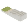 thumbnail image 3 of Knife Holder,  Knife Rack Easy To Operate 2-Layer  for Home for Kitchen White Green, 3 of 8