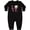 AB-Black, variant on Inktastic Kiniart Doodle Love Baby Fleece Romper
