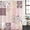 Light Pink, variant on Boho Spring Floral Shower Curtain Set - Small 36" x 72" Washable Bathtub Curtain with 12 Hooks, Vintage Flowers Patchwork Plaid Pink Waterproof Fabric Stall Shower Curtains for Bathroom/Bathtub