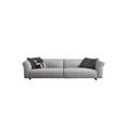 thumbnail image 2 of American Eagle Furniture 2-Piece Genuine Leather & Metal Sofa in Light Gray, 2 of 2