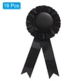 thumbnail image 3 of Uxcell Blank Award Ribbon, Rosette Ribbon Honorable Prize Recognition Ribbon, Black, 18Pack, 3 of 5