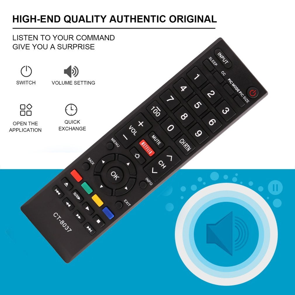 1 PC Perfect Replacement TV Remote Control Controller Fit For Toshiba