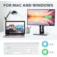 thumbnail image 2 of iClever GK03 Wireless Keyboard and Mouse Combo - 2.4G Portable Wireless Keyboard Mouse, Rechargeable Ergonomic Design Full Size Slim Thin Stable Connection Keyboard for Windows 7/8/10, Mac OS, 2 of 7