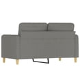 thumbnail image 3 of vidaXL 2-Seater Sofa Dark Grey 120 cm Fabric, 3 of 5
