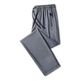 thumbnail image 7 of Men's Stretch Active Pants Casual Fashion Drawstring Pants Outdoor Comfy Lightweight Travel Hiking Work Pants with Zipper Pockets Dark Gray M, 7 of 7