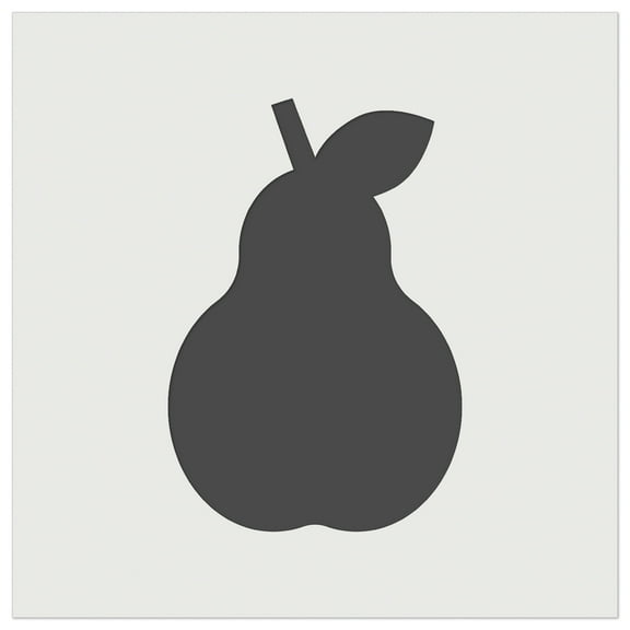 Pear Fruit Solid DIY Cookie Wall Craft Stencil - 5.5 Inch