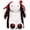 White, variant on Black Plush Bunny Stuffed Animal with Red Spider Web Patterned Long Ears & Bows, Soft Floppy Ear Gothic Bunny Plushie Toys Gift for K'ids Teen Bedroom Decor