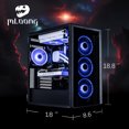 thumbnail image 2 of Mloong Gaming PC Desktop AMD Ryzen 7 7800X3D, GeForce RTX 4070ti Super, 1TB SSD, 32GB DDR5 RAM, 800W PSU, 4ARGB Fans, Windows 11, WIFI, Gaming Desktop, 2 of 8