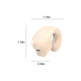 thumbnail image 3 of Wireless Earbuds, Zzbeans 5th Gen Bluetooth 5.3 Clip On Earphones, Active Noise Cancelling Sports Headphones with 30H Playtime, Beige, 3 of 6