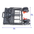 thumbnail image 2 of SEGMART Collapsible Wagon Cart with Wheels, Heavy Duty Utility Cart with All-Terrain Wheels and Side Storage Bags, Portable Garden Cart for Garden, Beach, Lawn, TR34, 2 of 9