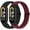 Black+Wine Red, variant on Elastic Band for Xiaomi Smart Band 10/9/8 for Women Men, Adjustable Replacement Wriststraps - Soft Nylon Lightweight Band