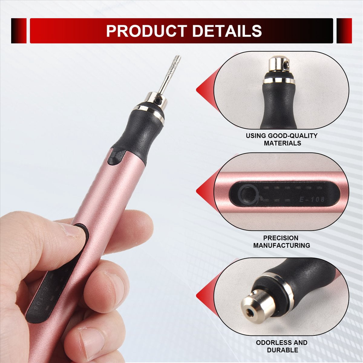 Rechargeable Cordless Mini Engraver Pen DIY Engraving Tool Kit for Metal Glass Ceramic Plastic Wood Jewelry Stencils A