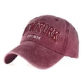 thumbnail image 1 of Gorra de béisbol de tela lavada de primavera y otoño bordada con letras, sombrero de moda, 1 of 3