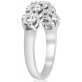 thumbnail image 2 of Pompeii 3ct Diamond Five Stone Wedding Ring 14K White Gold (G/H,I1-I2), 2 of 3