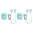 thumbnail image 4 of jesticaly Silicone Wireless for True Wireless Earphone Cover Box Charging Case green 2Set, 4 of 6