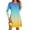 Multicolour, variant on Wzzjkit Long Sleeve Shirts for Women Women's Fashion Round-Neck Short Sleeved Printed Pullover Dress