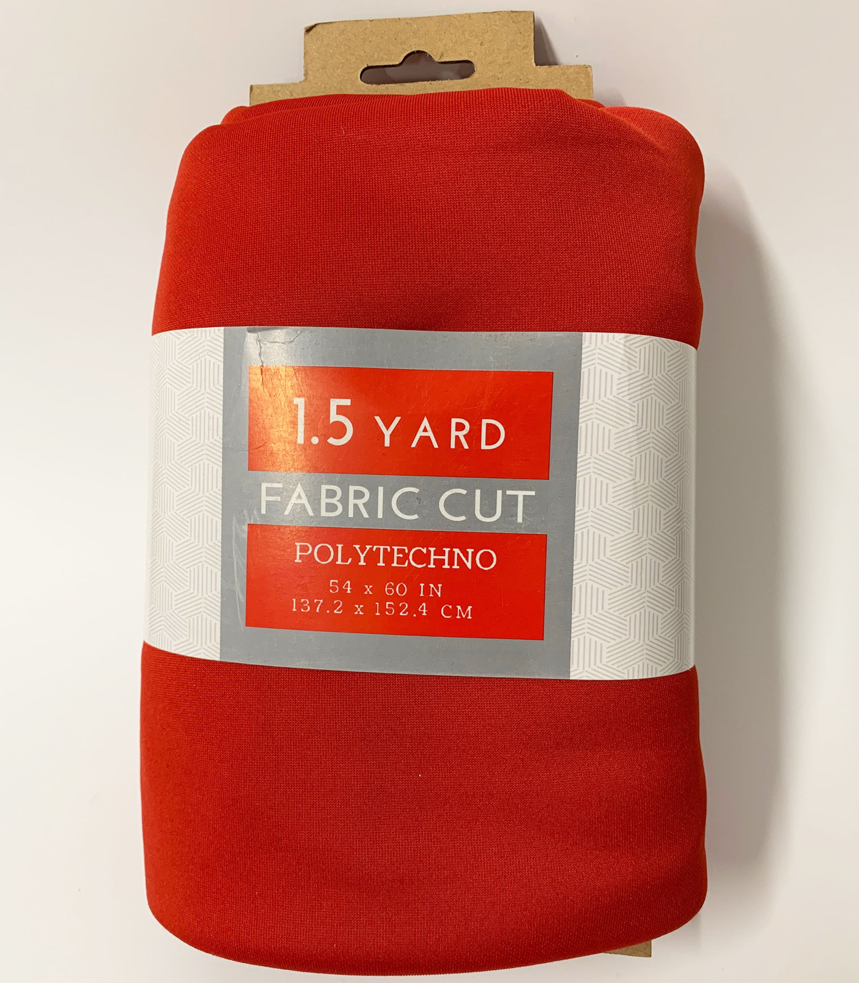 Shason Textile 60' x 1.5 yd Spandex Polyester Blend Solid Print Apparel Fabric, Red