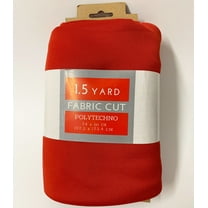 Shason Textile 60" x 1.5 yd Spandex Polyester Blend Solid Print Apparel Fabric, Red