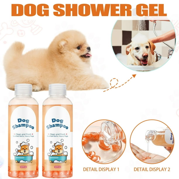 Champú para mascotas, champú perfumado para perros y lavado de cabello para hidratar y limpiar el pelo de mascotas 150 ml