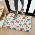 thumbnail image 2 of White Cartoon Dinosaurs Bones Pattern Door Rugs,Washable Non Slip Door Mats Indoor,Decorative Door Mats,Entry Mat Indoor for Entrance,Bedroom,Kitchen,Bathroom,16"x24", 2 of 6