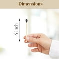 thumbnail image 6 of ZIKANI Black Tip Matches 4" Match Refill and Striker 100 Long Matches Short Matches Wooden Matches Bulk Matches Decorative Matchsticks Safety Matches for Cloche Jar Box Fireplace (Black), 6 of 7