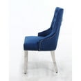 thumbnail image 2 of Cosmos Furniture Leo Flair Tufted Back Upholstered Chair, Set of 2 Blue, 2 of 5
