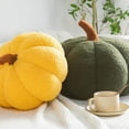 thumbnail image 4 of Cojín decorativo de calabaza de felpa 3D, almohadas, regalos de cumpleaños, cojín de asiento, almohadas decorativas para habitación de niños, decoración de sofá, naranja, 30cm, 4 of 5
