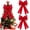 6Pcs, variant on Pakyozj 2 Pcs Red Christmas Bows Outdoor Decorations - 16”x24”Large Christmas Tree Topper Bow, Velvet Wreath Bow with Glitter Gold Edge for Xmas Home Front Door Decor