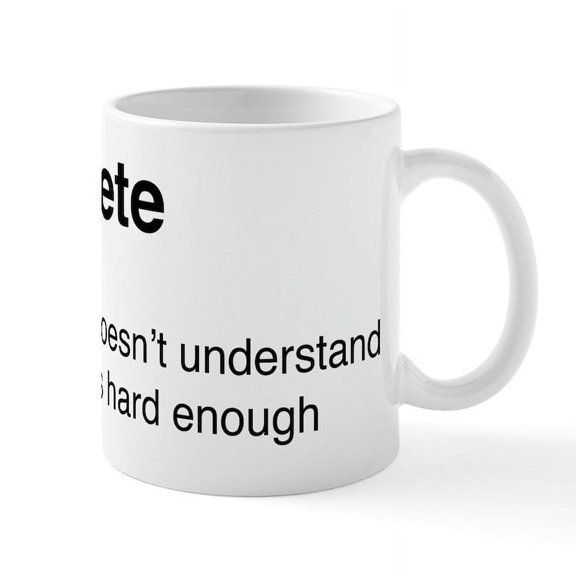 CafePress - Triathlete Definition - 11 oz Ceramic Mug - Novelty Coffee Tea Cup