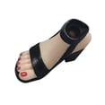 thumbnail image 4 of Figura 1/6 Sandalias de tacón alto Muñeca Modelo de tacones altos Disfraz para figura de 12 pulgadas Negro, 4 of 9