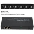 thumbnail image 3 of Ethernet Fiber Switch, Tx1310nm SC Port Single Mode 100 Mbps, 25km Range, RJ45 Port for CAT5E CAT6, 9KB Jumbo Frame Support, with IEEE 802.3ab for Fast Ethernet, 3 of 7